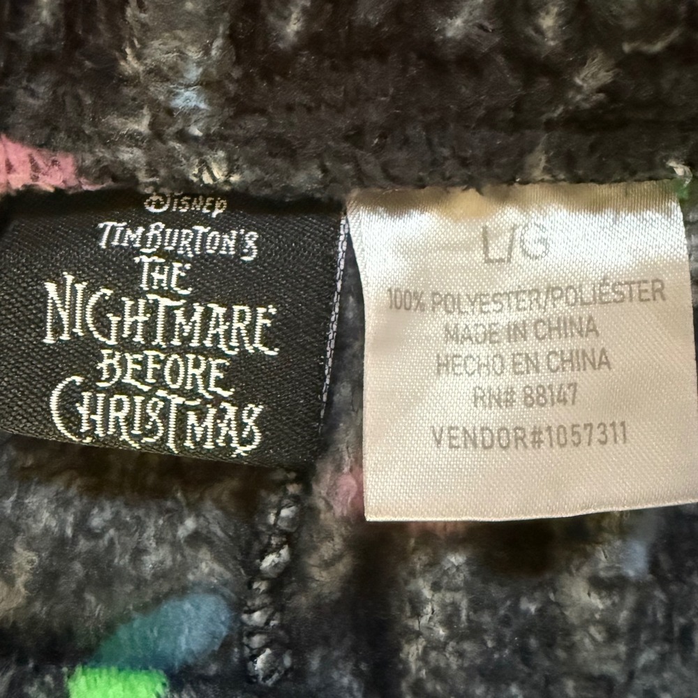 Disney Nightmare Before Christmas Jack Skellington Fleece Pajama Pants Mens L - Picture 3 of 3